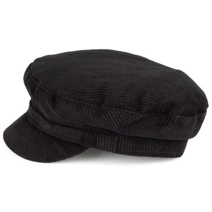 Casquette de Marin en Velours Côtelé Mariner noir FAILSWORTH