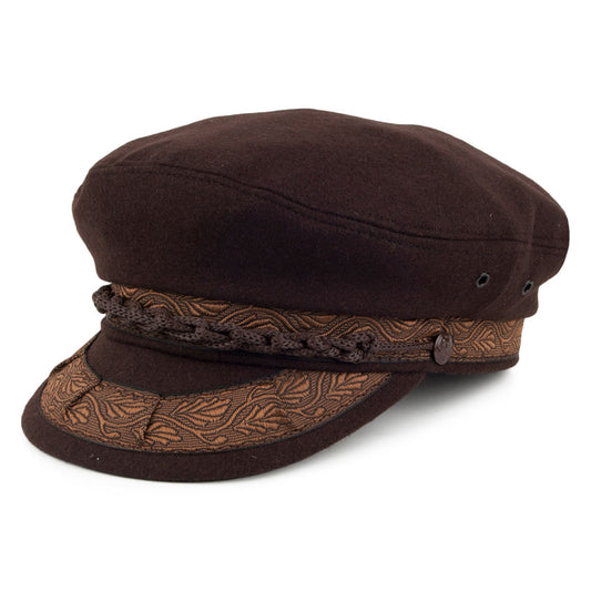 Casquette de Marin en Laine Classic marron JAXON & JAMES