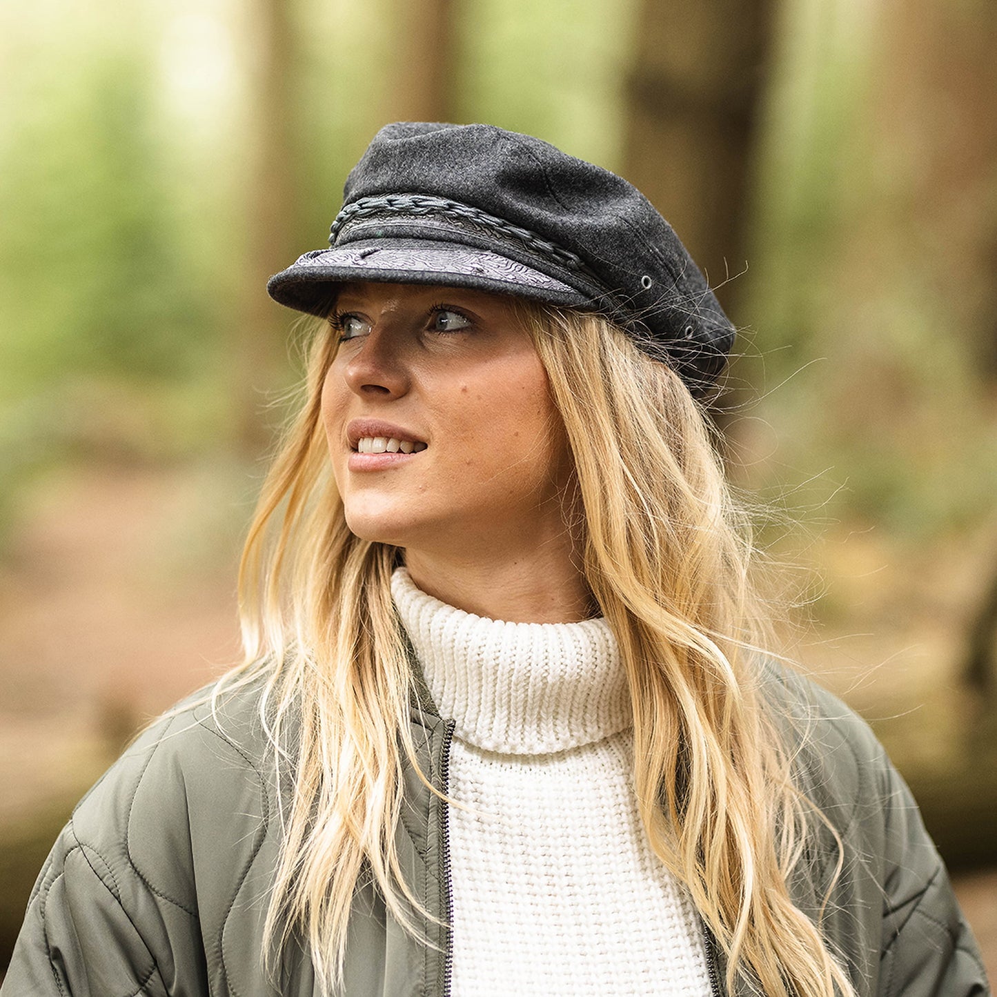 Casquette de Marin en Laine Classic gris JAXON & JAMES