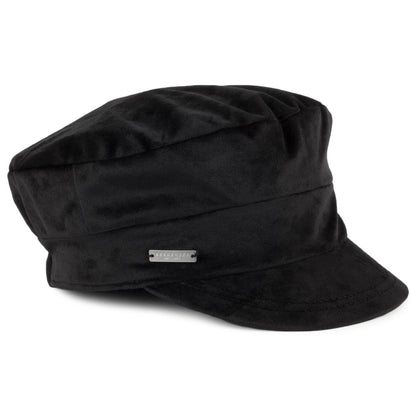 Casquette de Marin en Velours noir SEEBERGER