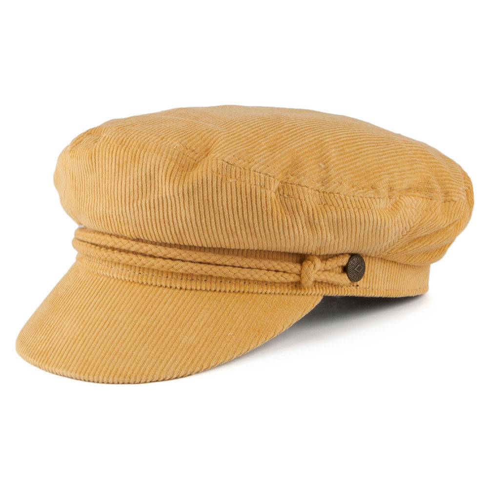 Casquette de Marin en Velours Côtelé Ashland moutarde BRIXTON