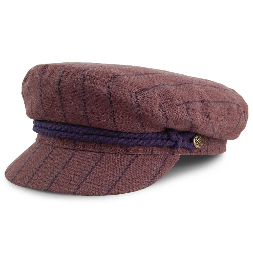 Casquette de Marin Fiddler à Rayures châtaigne BRIXTON