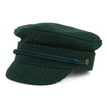 Casquette de Marin Fiddler Côtelée Albany émeraude BRIXTON