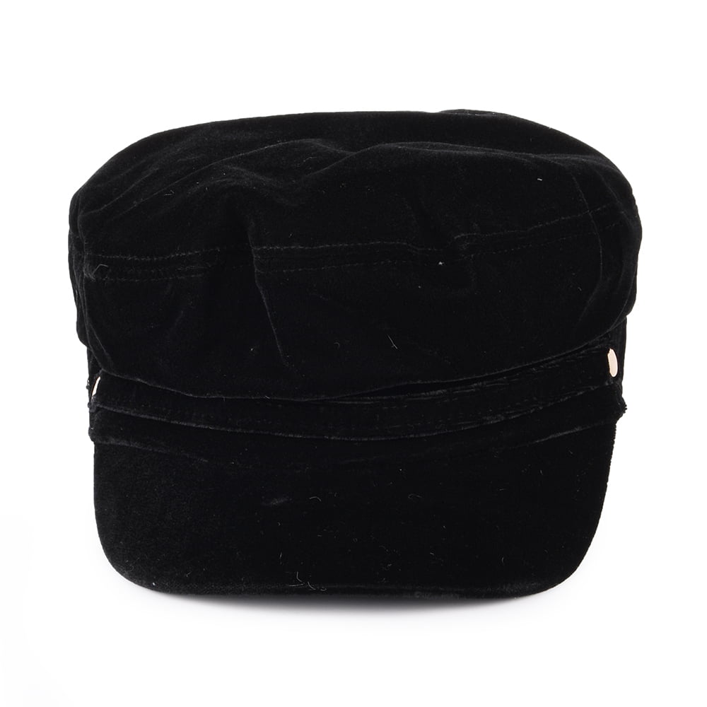 Casquette de Marin en Velours Odile noir BETMAR