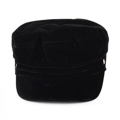 Casquette de Marin en Velours Odile noir BETMAR