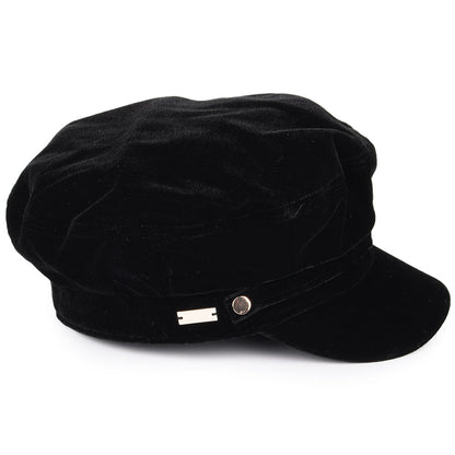 Casquette de Marin en Velours Odile noir BETMAR