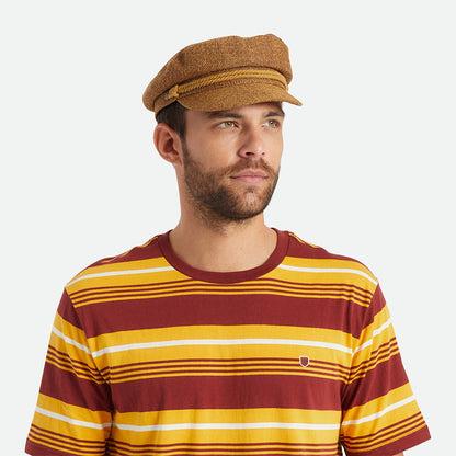 Casquette de Marin en Paille marron clair BRIXTON