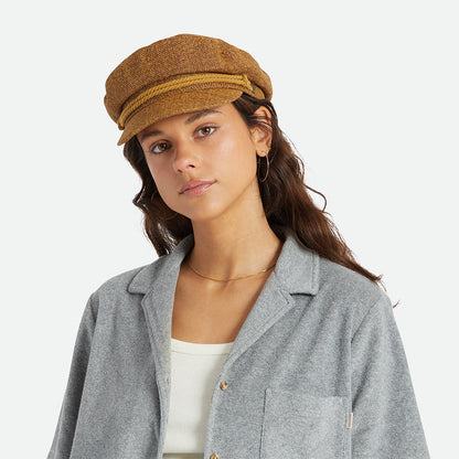 Casquette de Marin en Paille marron clair BRIXTON