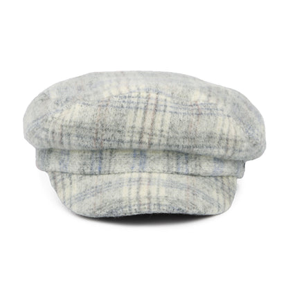 Casquette de Marin en Laine Mélangée à Carreaux Giana blé BARTS