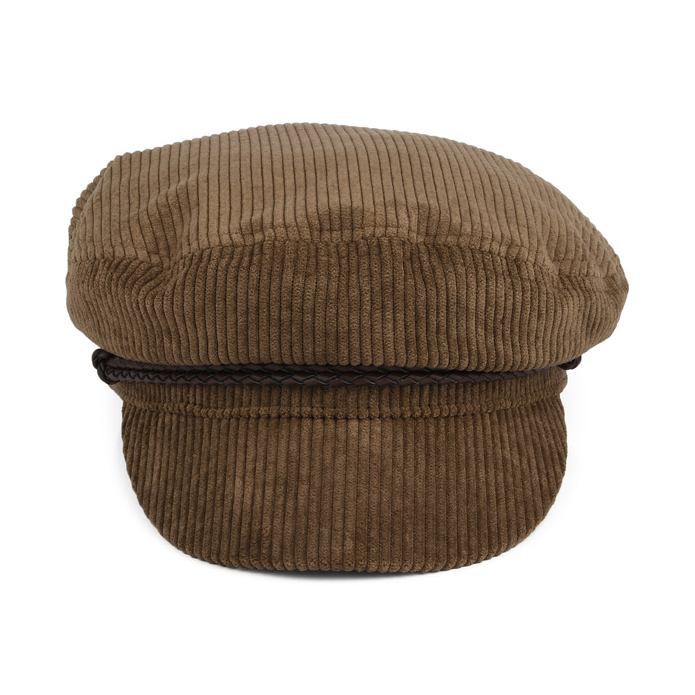 Casquette de Marin en Velours Côtelé Ashland marron clair BRIXTON