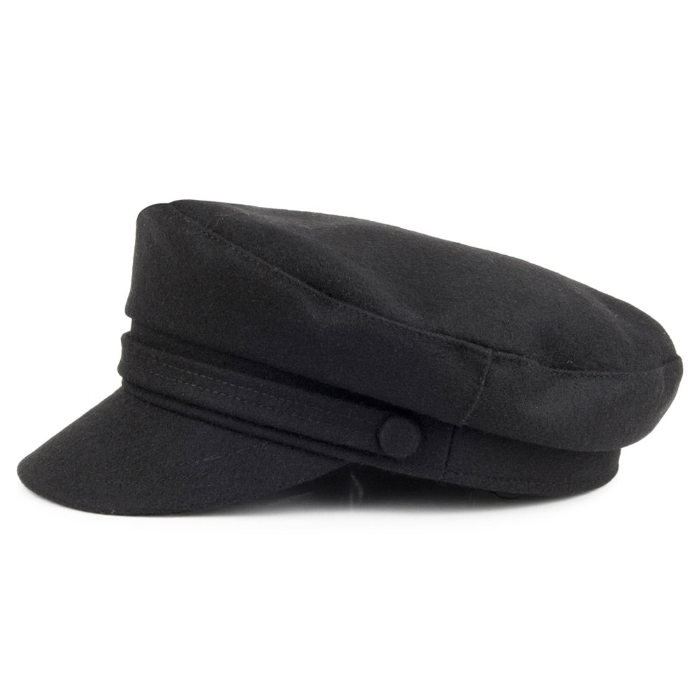 Casquette de Marin en Laine Mélangée noir JAXON & JAMES