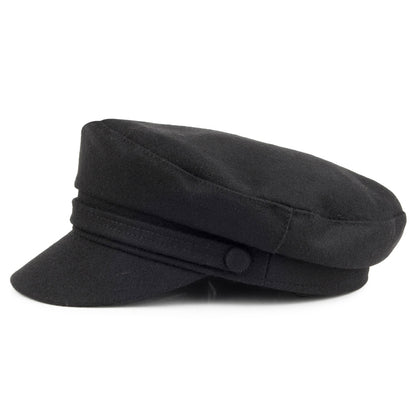 Casquette de Marin en Laine Mélangée noir JAXON & JAMES