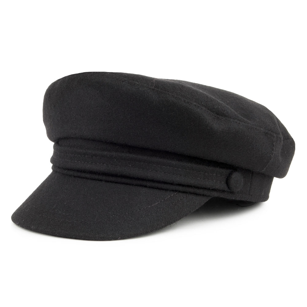 Casquette de Marin en Laine Mélangée noir JAXON & JAMES