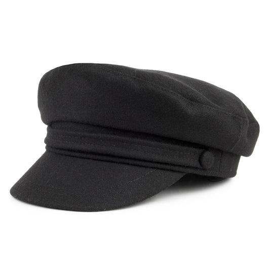 Casquette de Marin en Laine Mélangée noir JAXON & JAMES