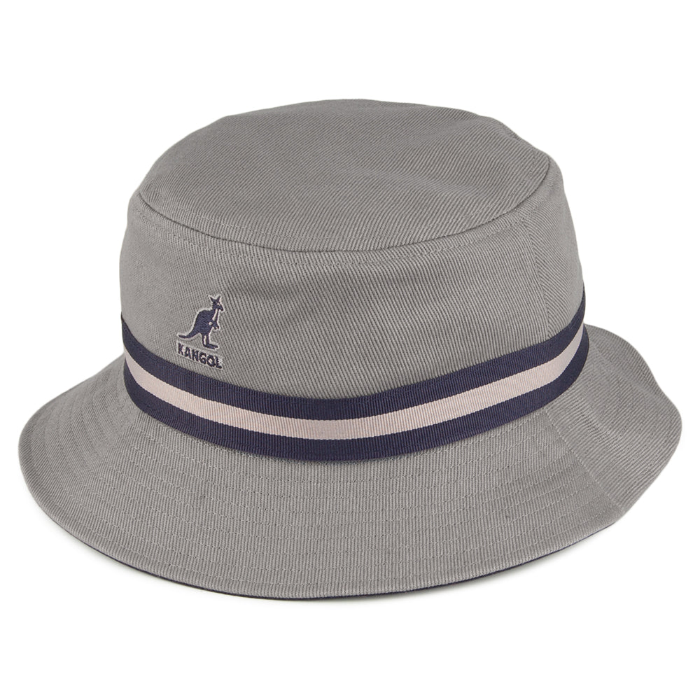 Chapeau Bob Stripe Lahinch gris KANGOL