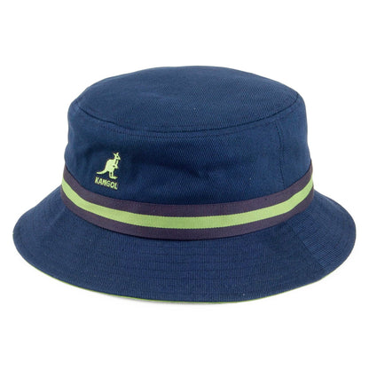 Chapeau Bob Stripe Lahinch bleu marine KANGOL