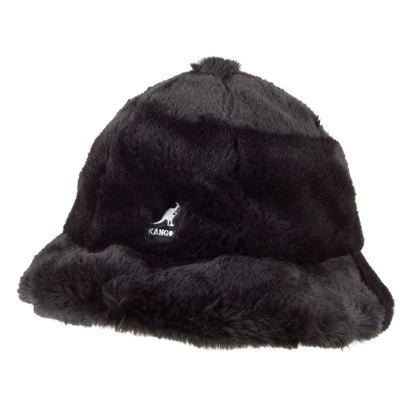 Chapeau Bob en Fausse Fourrure Casual noir KANGOL