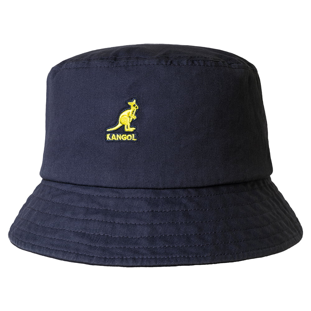 Chapeau Bob en Coton Délavé bleu marine KANGOL