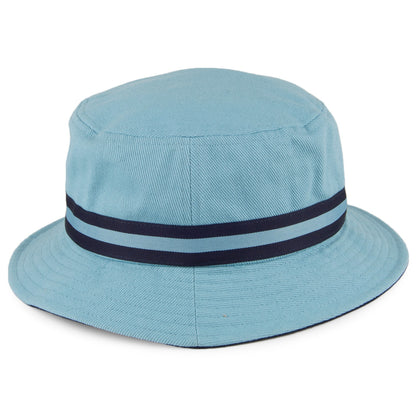 Chapeau Bob Stripe Lahinch bleu clair KANGOL