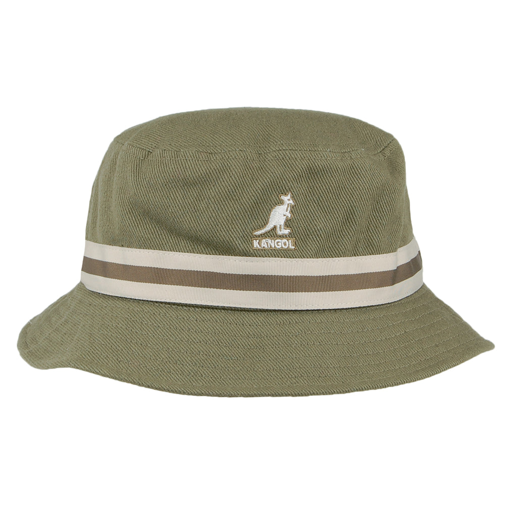 Chapeau Bob Stripe Lahinch mousse KANGOL