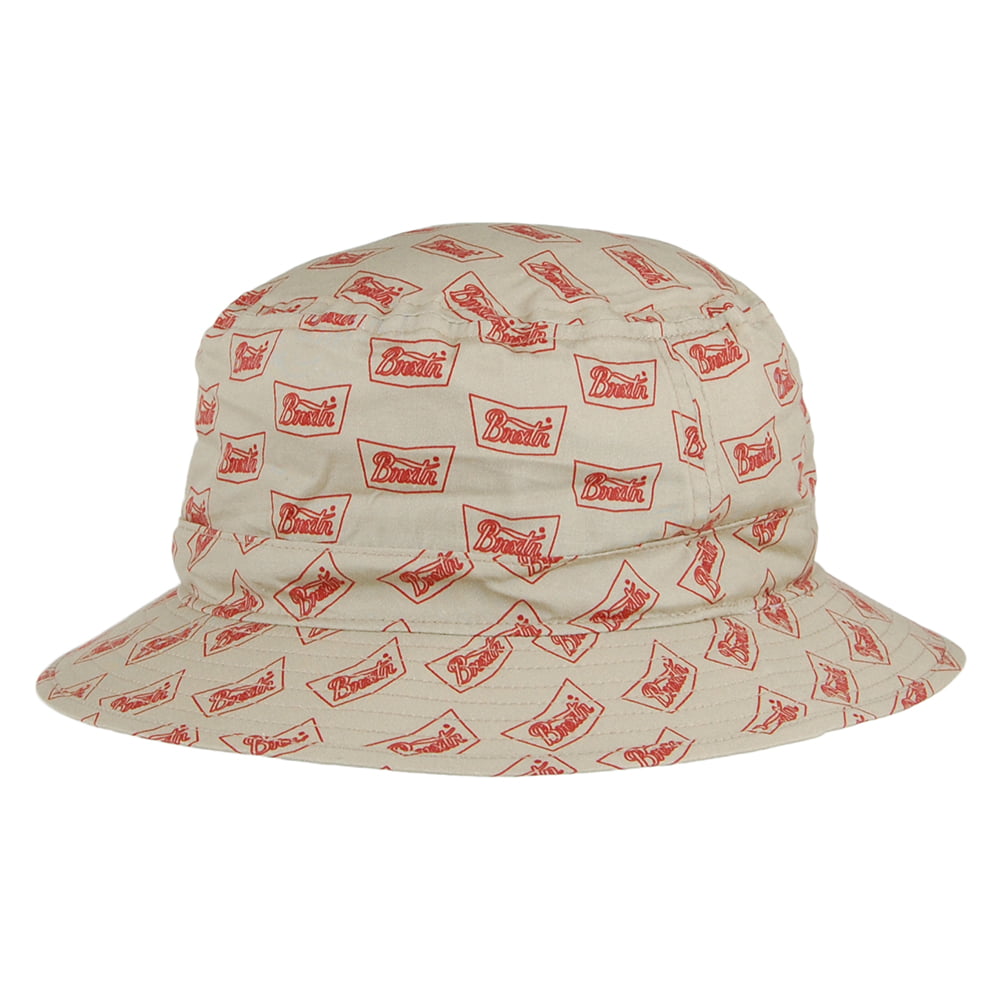 Chapeau Bob en Coton Stith crème-cardinal BRIXTON