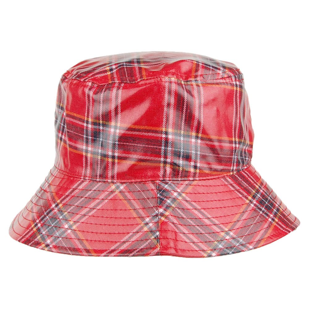 Chapeau de Pluie Tartan Bastia rouge-noir SCALA