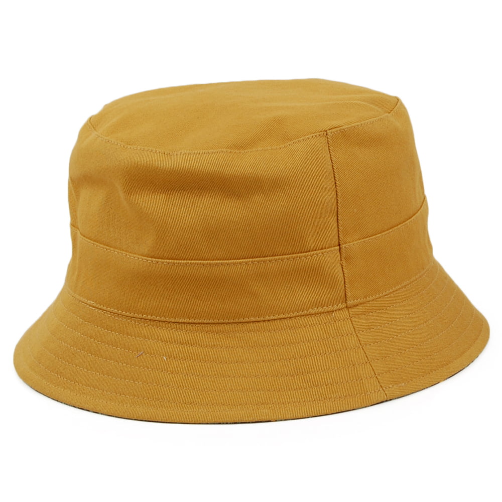 Chapeau Bob en Coton Réversible moutarde FAILSWORTH
