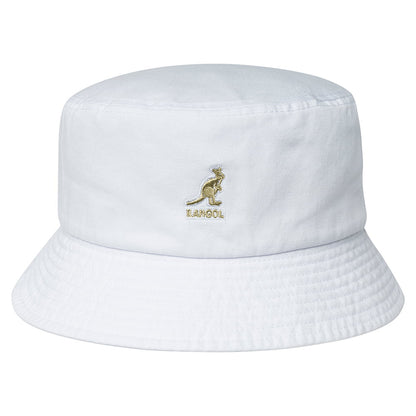 Chapeau Bob en Coton Délavé blanc KANGOL