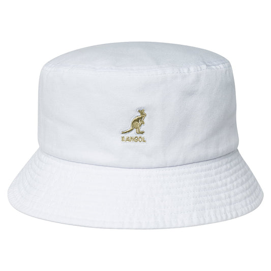 Chapeau Bob en Coton Délavé blanc KANGOL