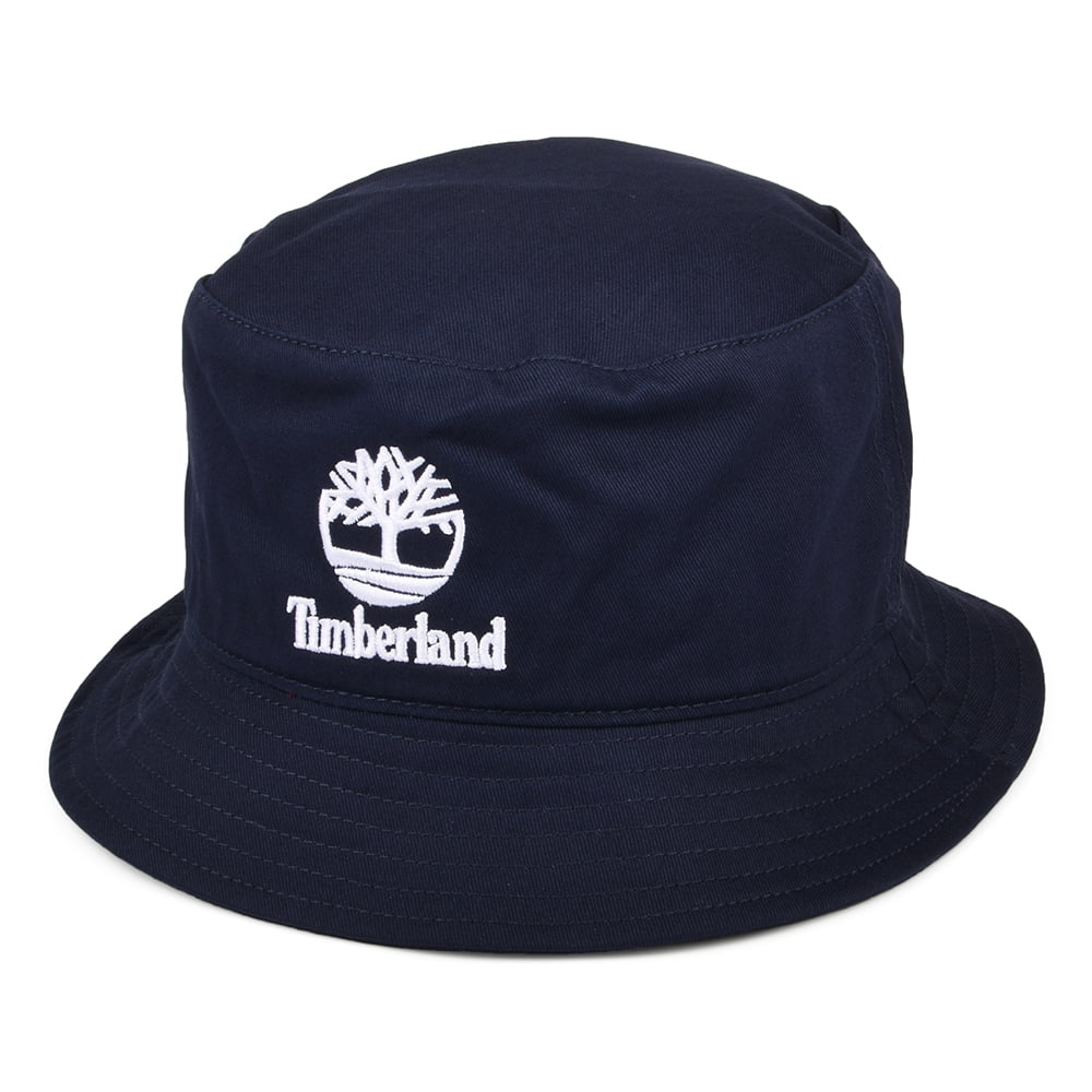 Chapeau Bob en Coton Sergé Youth Culture bleu marine TIMBERLAND