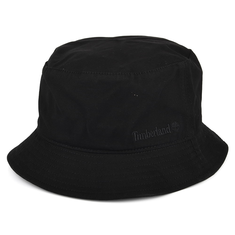 Chapeau Bob en Toile de Coton Peau de Pêche noir TIMBERLAND