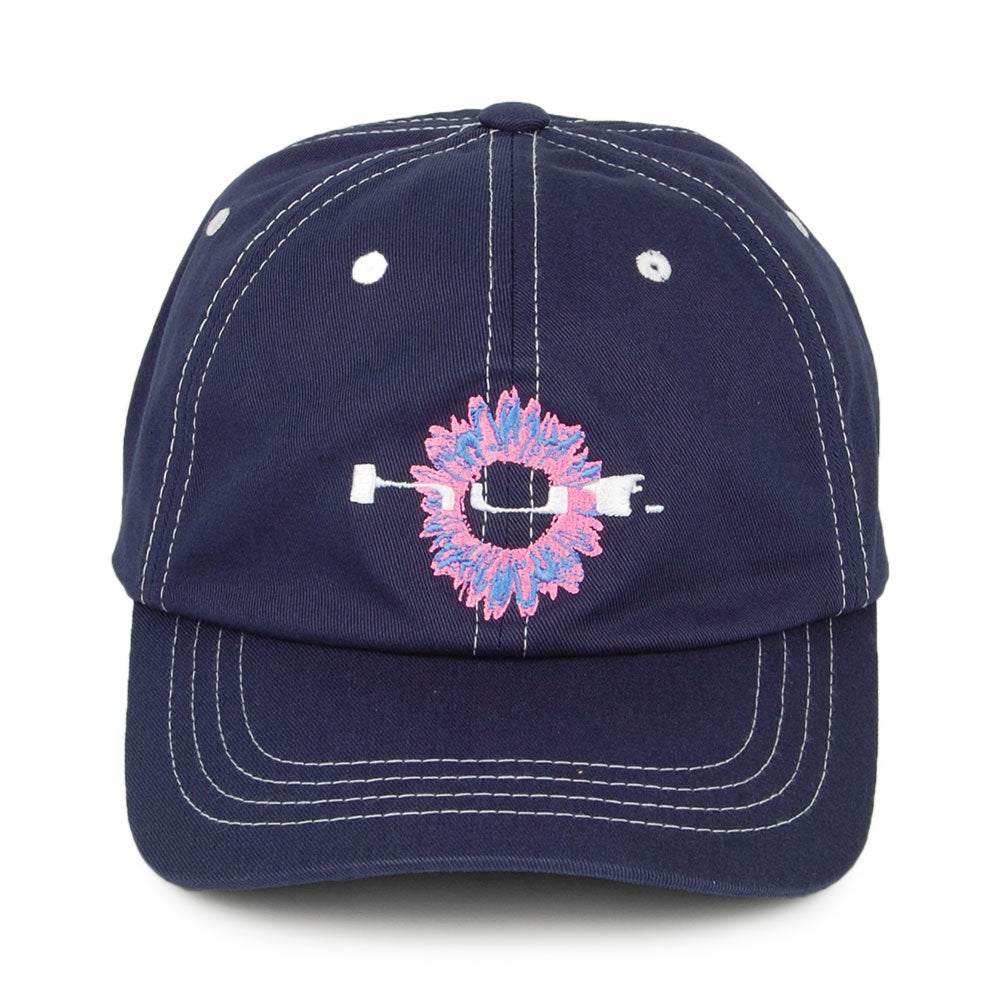 Casquette à Visière Incurvée Peaking bleu marine délavé HUF