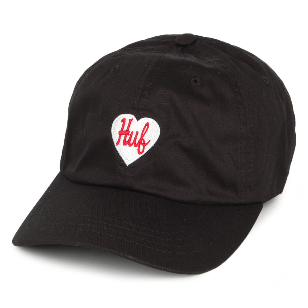 Casquette à Visière Incurvée Plastic Heart noir HUF