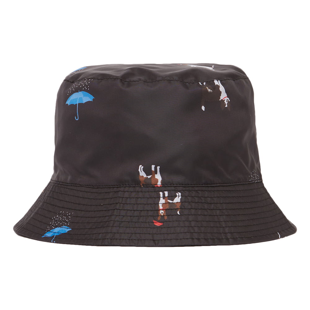 Chapeau Bob Rainy Day Cat Dog noir JOULES
