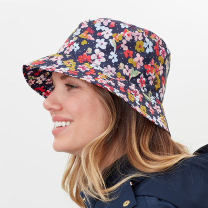 Chapeau Bob Rainy Day Blossom bleu marine JOULES