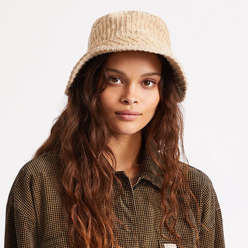 Chapeau Bob en Velours Côtelé Hardy beige sable BRIXTON