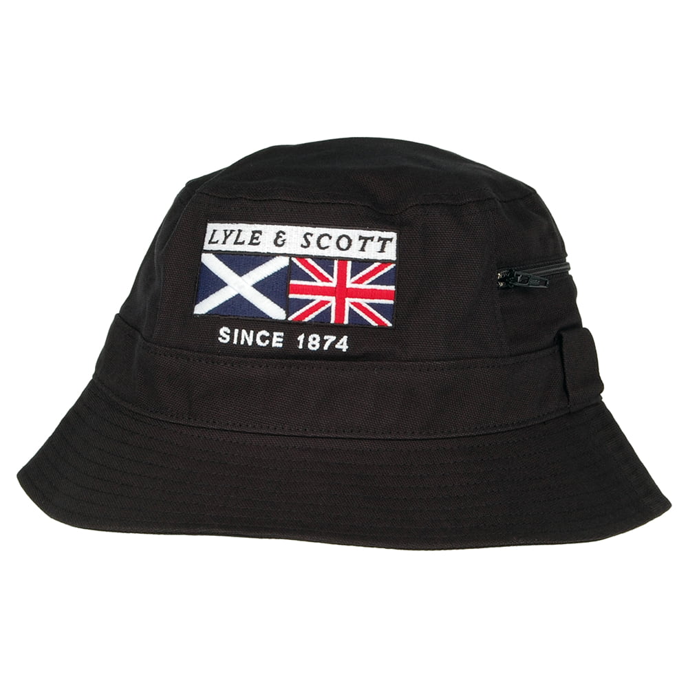 Chapeau Bob Heritage Zip noir LYLE & SCOTT