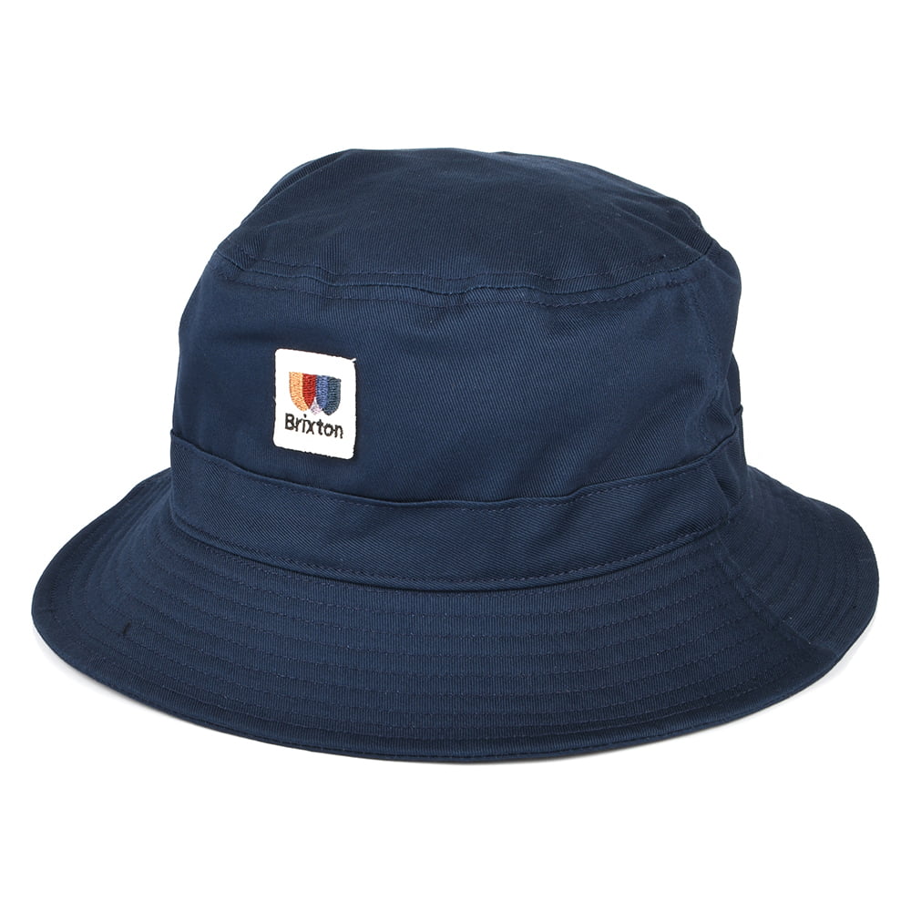 Chapeau Bob en Coton Sergé Pliable Alton bleu BRIXTON