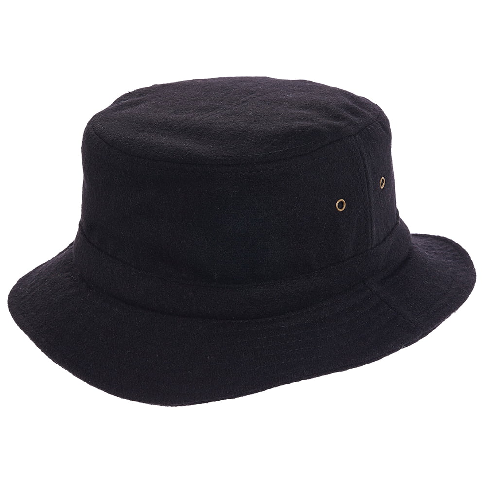 Chapeau Bob en Laine Mélangée avec Protège-Oreilles noir DORFMAN PACIFIC