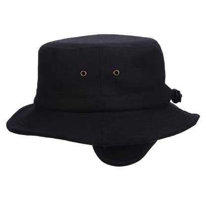 Chapeau Bob en Laine Mélangée avec Protège-Oreilles noir DORFMAN PACIFIC