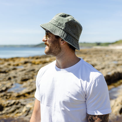 Chapeau Bob en Coton Pliable olive JAXON & JAMES