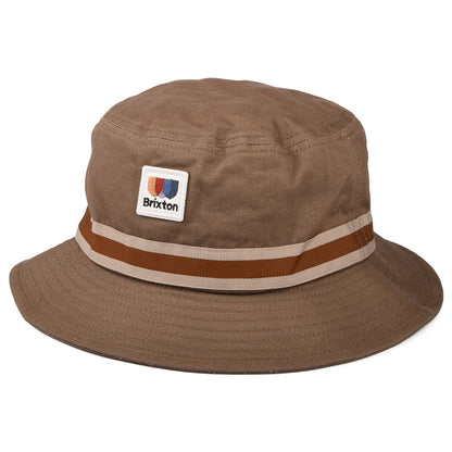 Chapeau Bob en Coton Sergé Pliable Alton marron clair BRIXTON