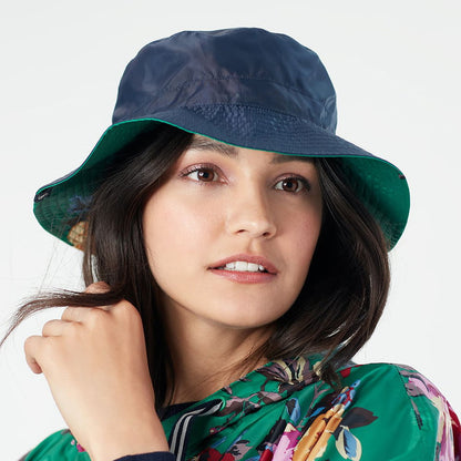 Chapeau de Pluie Réversible Floral Milport vert JOULES