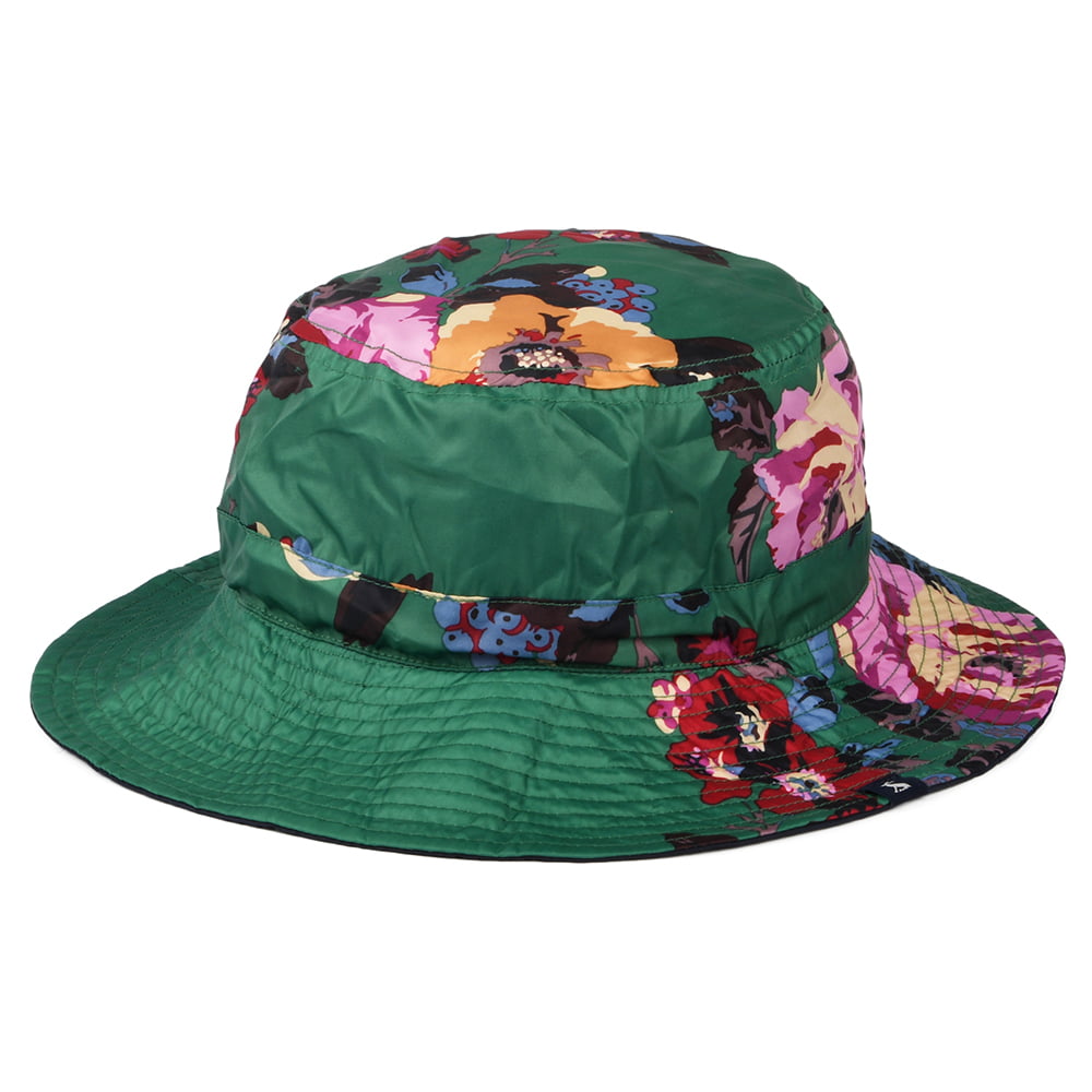 Chapeau de Pluie Réversible Floral Milport vert JOULES