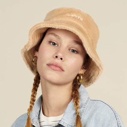 Chapeau Bob Femme en Fausse Fourrure Cozy crème LEVI'S