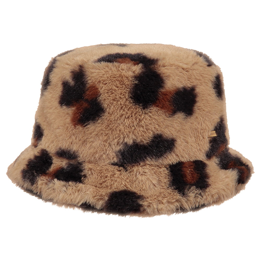 Chapeau Bob en Fausse Fourrure Guépard Bretia marron BARTS