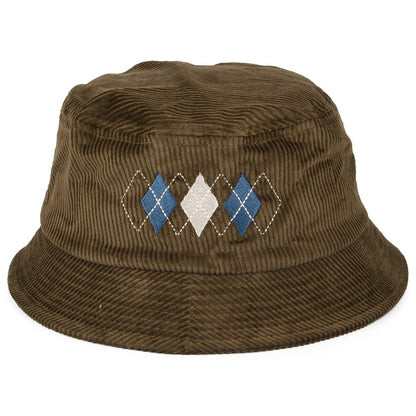 Chapeau Bob Pliable en Velours Côtelé Gramercy marron BRIXTON