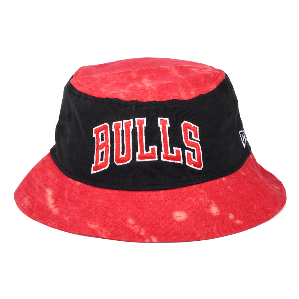 Chapeau Bob NBA Washed Pack Chicago Bulls rouge-noir NEW ERA