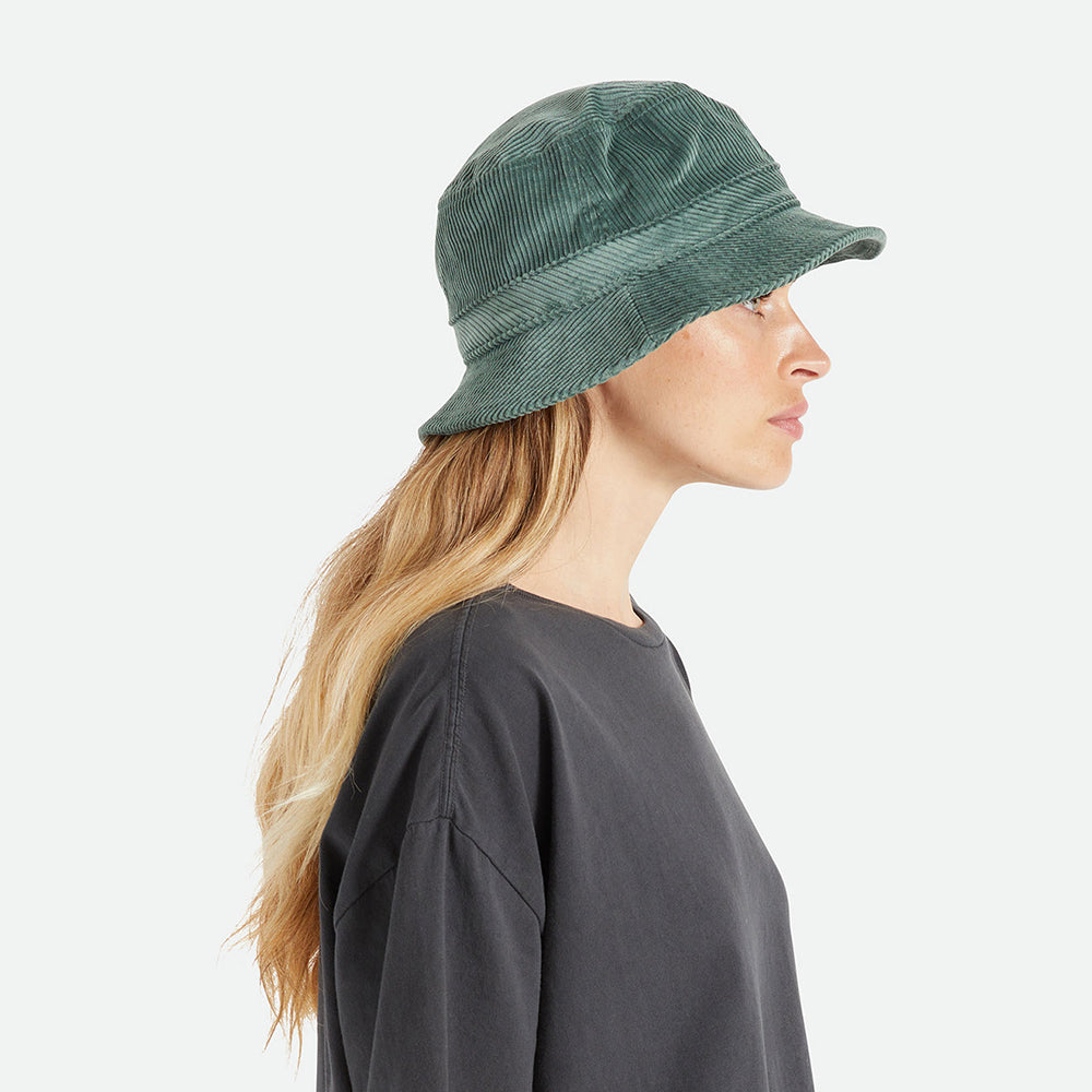 Chapeau Bob Pliable en Velours Côtelé Beta forêt BRIXTON