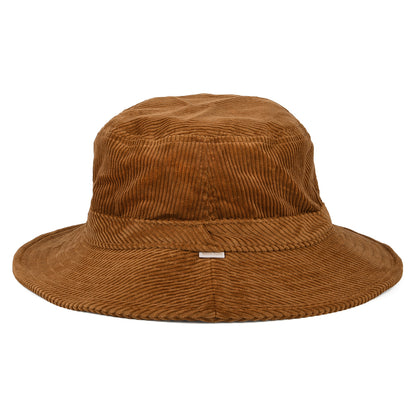 Chapeau Bob Pliable en Velours Côtelé Petra caramel BRIXTON